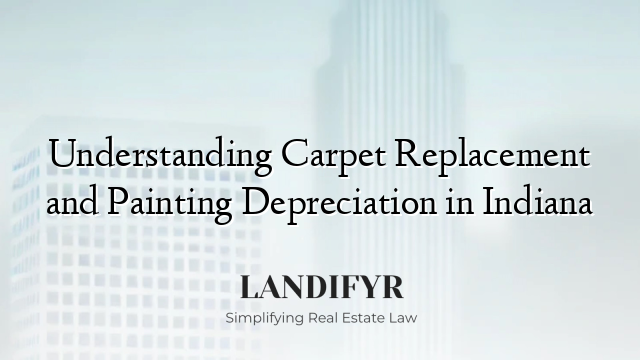 Understanding Carpet Replacement and Painting Depreciation in Indiana
