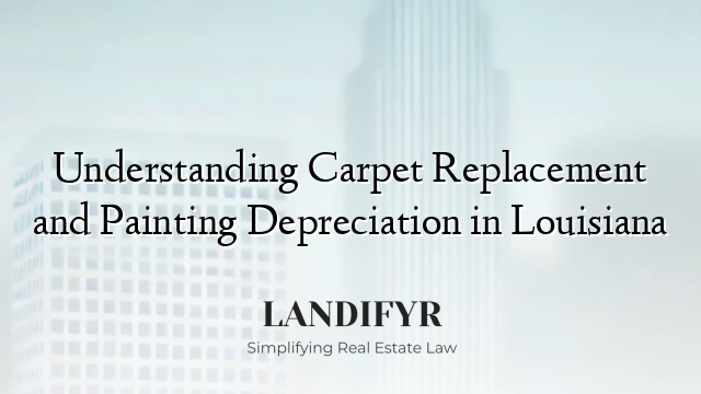 Understanding Carpet Replacement and Painting Depreciation in Louisiana