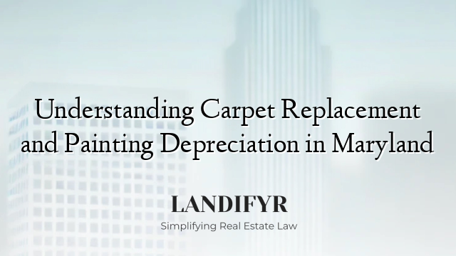 Understanding Carpet Replacement and Painting Depreciation in Maryland