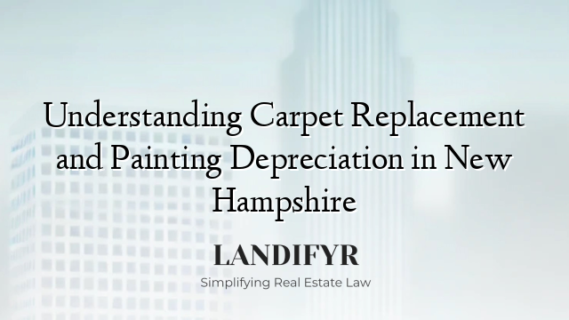Understanding Carpet Replacement and Painting Depreciation in New Hampshire