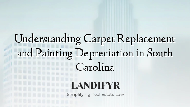 Understanding Carpet Replacement and Painting Depreciation in South Carolina