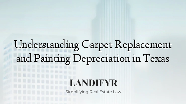 Understanding Carpet Replacement and Painting Depreciation in Texas