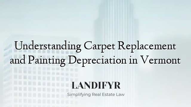 Understanding Carpet Replacement and Painting Depreciation in Vermont
