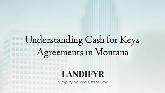 Understanding Cash for Keys Agreements in Montana