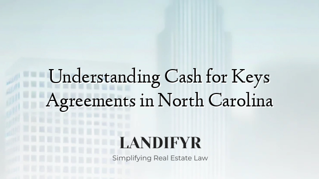 Understanding Cash for Keys Agreements in North Carolina