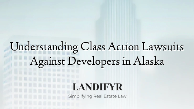 Understanding Class Action Lawsuits Against Developers in Alaska