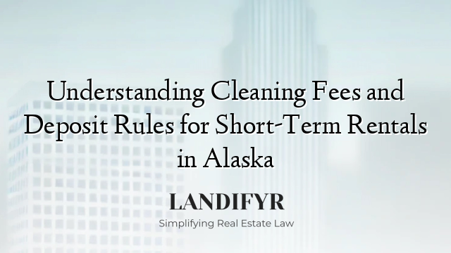 Understanding Cleaning Fees and Deposit Rules for Short-Term Rentals in Alaska
