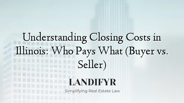 Understanding Closing Costs in Illinois: Who Pays What (Buyer vs. Seller)