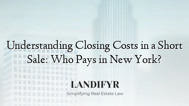 Understanding Closing Costs in a Short Sale: Who Pays in New York?