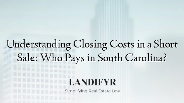 Understanding Closing Costs in a Short Sale: Who Pays in South Carolina?