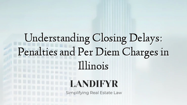 Understanding Closing Delays: Penalties and Per Diem Charges in Illinois