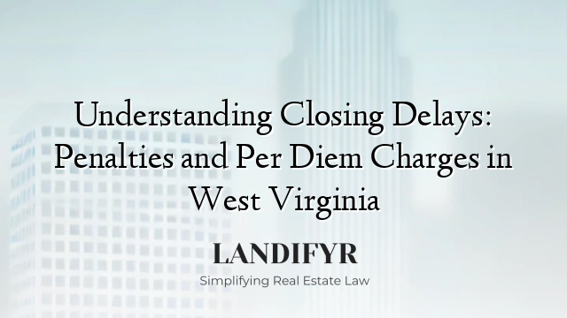 Understanding Closing Delays: Penalties and Per Diem Charges in West Virginia