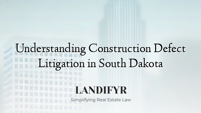 Understanding Construction Defect Litigation in South Dakota