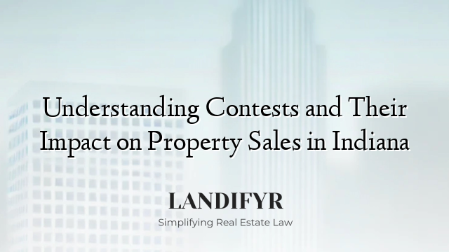 Understanding Contests and Their Impact on Property Sales in Indiana