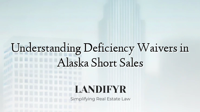 Understanding Deficiency Waivers in Alaska Short Sales