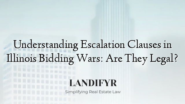 Understanding Escalation Clauses in Illinois Bidding Wars: Are They Legal?