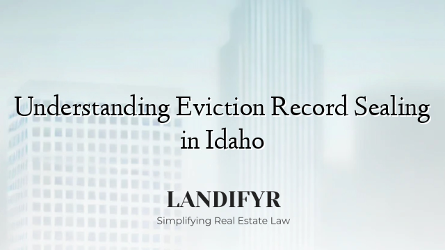Understanding Eviction Record Sealing in Idaho