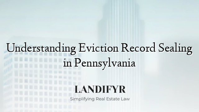 Understanding Eviction Record Sealing in Pennsylvania