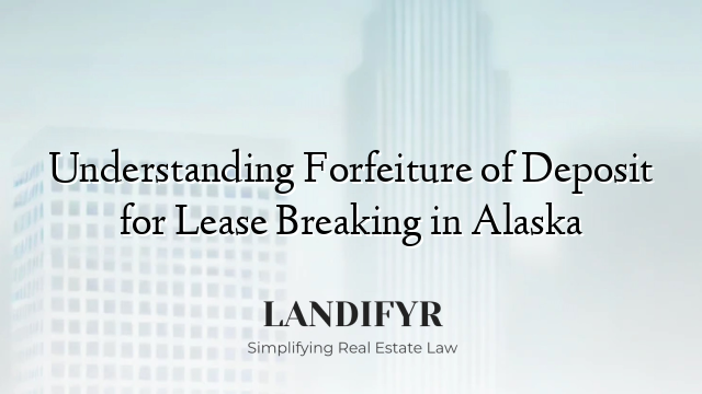 Understanding Forfeiture of Deposit for Lease Breaking in Alaska