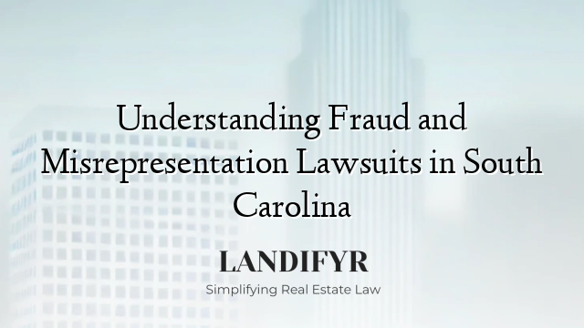 Understanding Fraud and Misrepresentation Lawsuits in South Carolina