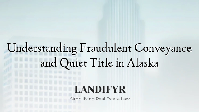 Understanding Fraudulent Conveyance and Quiet Title in Alaska