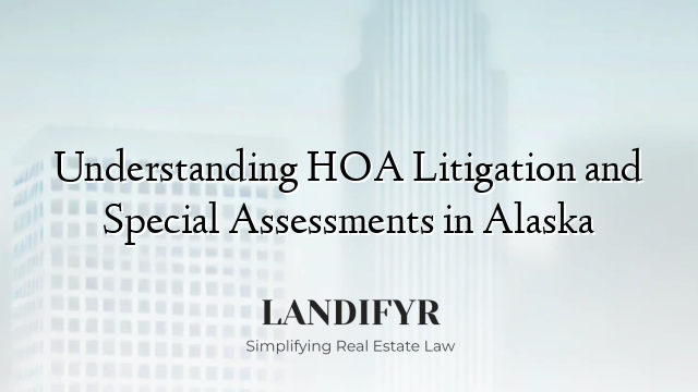 Understanding HOA Litigation and Special Assessments in Alaska