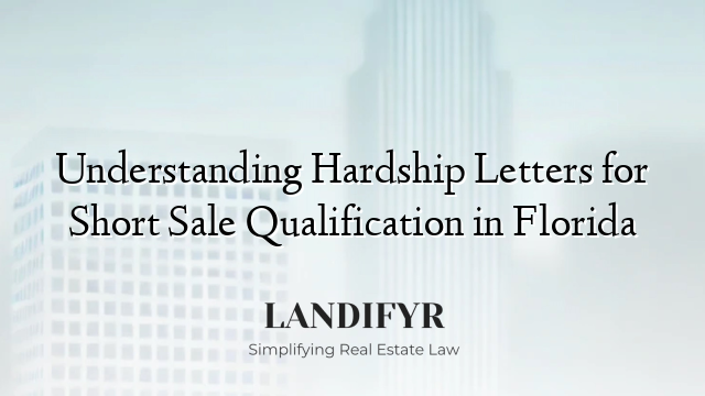 Understanding Hardship Letters for Short Sale Qualification in Florida