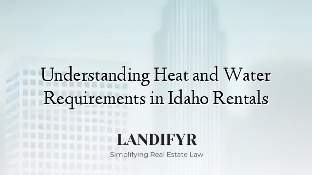 Understanding Heat and Water Requirements in Idaho Rentals