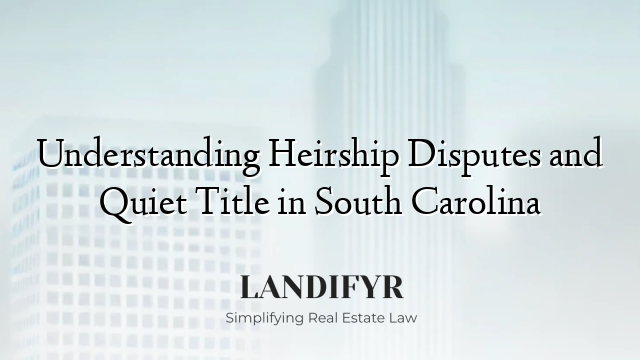 Understanding Heirship Disputes and Quiet Title in South Carolina