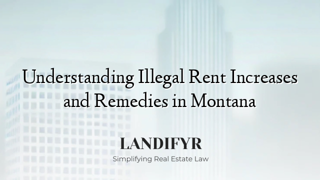 Understanding Illegal Rent Increases and Remedies in Montana