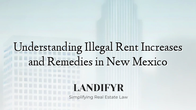Understanding Illegal Rent Increases and Remedies in New Mexico