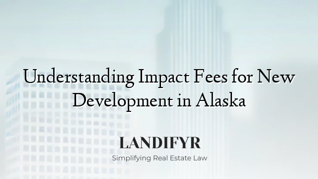 Understanding Impact Fees for New Development in Alaska