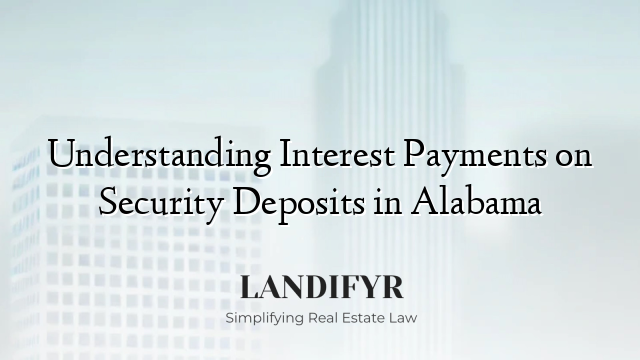 Understanding Interest Payments on Security Deposits in Alabama