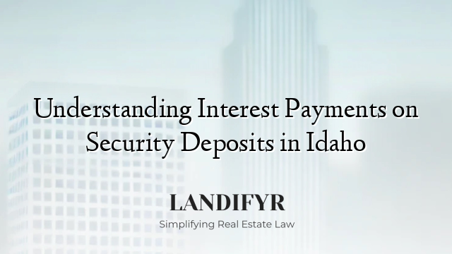 Understanding Interest Payments on Security Deposits in Idaho