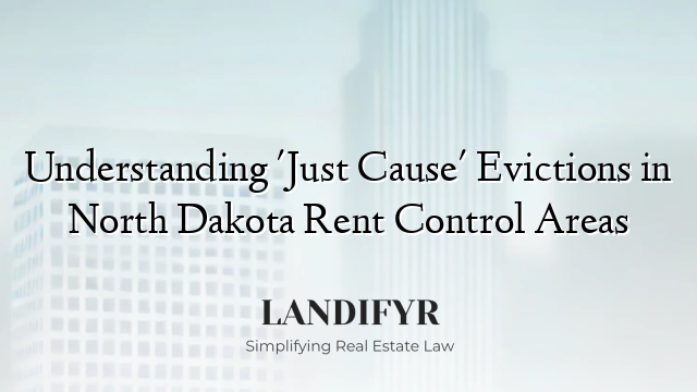 Understanding 'Just Cause' Evictions in North Dakota Rent Control Areas