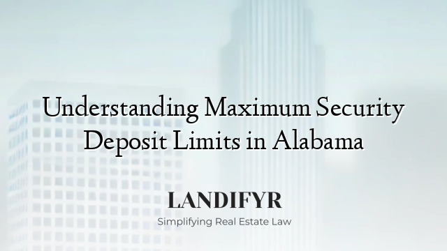 Understanding Maximum Security Deposit Limits in Alabama