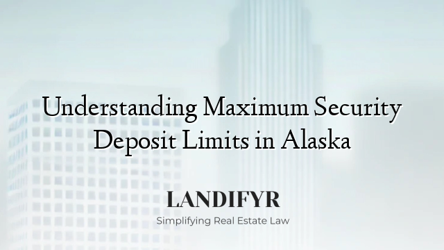 Understanding Maximum Security Deposit Limits in Alaska