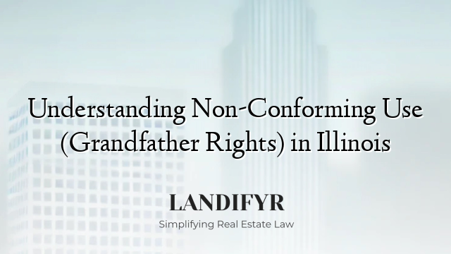 Understanding Non-Conforming Use (Grandfather Rights) in Illinois