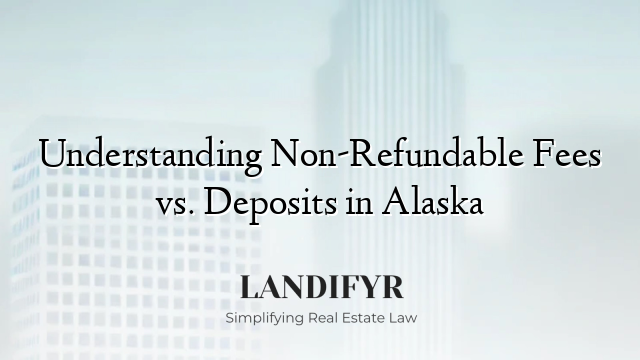 Understanding Non-Refundable Fees vs. Deposits in Alaska
