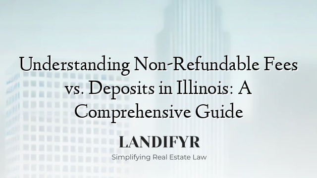 Understanding Non-Refundable Fees vs. Deposits in Illinois: A Comprehensive Guide
