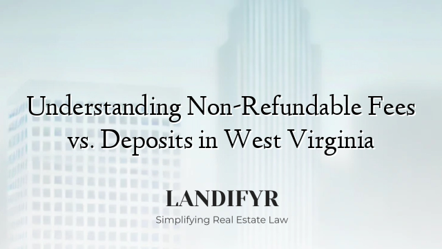 Understanding Non-Refundable Fees vs. Deposits in West Virginia
