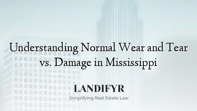 Understanding Normal Wear and Tear vs. Damage in Mississippi