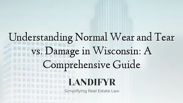 Understanding Normal Wear and Tear vs. Damage in Wisconsin: A Comprehensive Guide