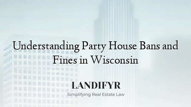 Understanding Party House Bans and Fines in Wisconsin