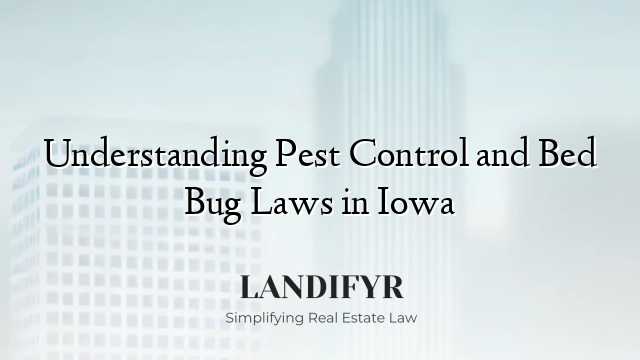 Understanding Pest Control and Bed Bug Laws in Iowa