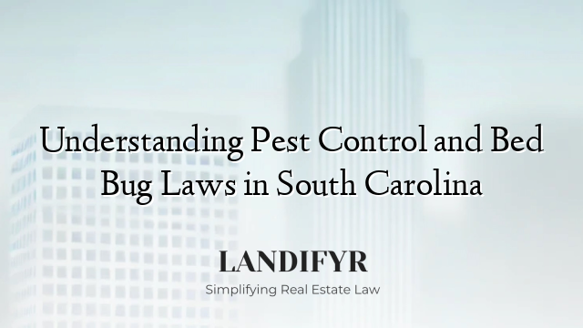 Understanding Pest Control and Bed Bug Laws in South Carolina