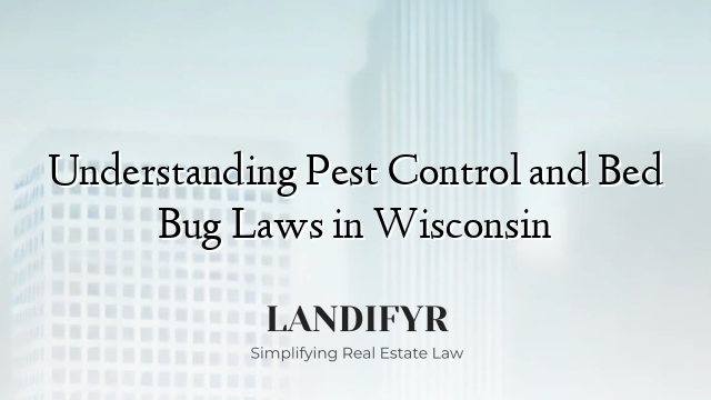 Understanding Pest Control and Bed Bug Laws in Wisconsin
