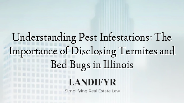 Understanding Pest Infestations: The Importance of Disclosing Termites and Bed Bugs in Illinois