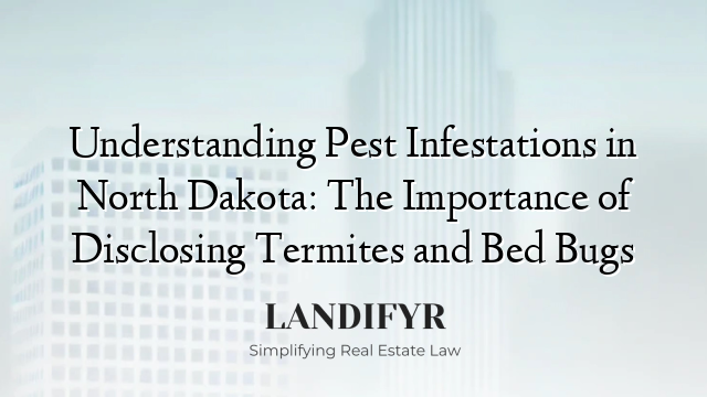 Understanding Pest Infestations in North Dakota: The Importance of Disclosing Termites and Bed Bugs