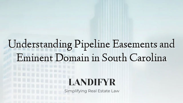 Understanding Pipeline Easements and Eminent Domain in South Carolina